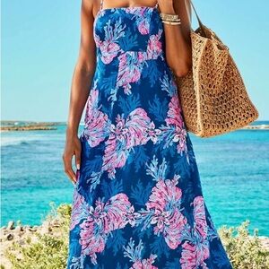 JORGIAN LINEN MIDI DRESS, FOR THE FANS